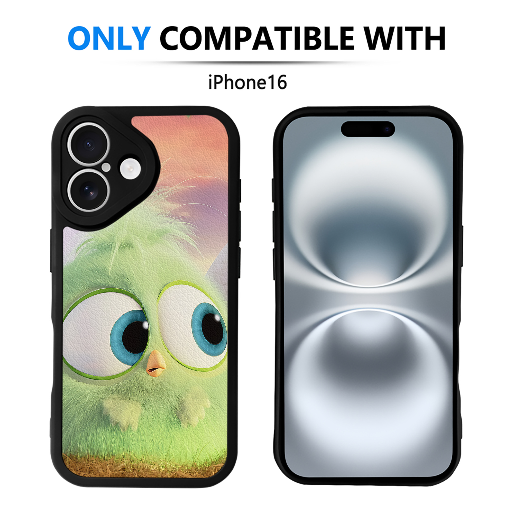 （画像用） Angry Birds アングリーバード 【iPhone 16シリーズ対応】シリコンスマホケース（レザー調） 材質：シリコン